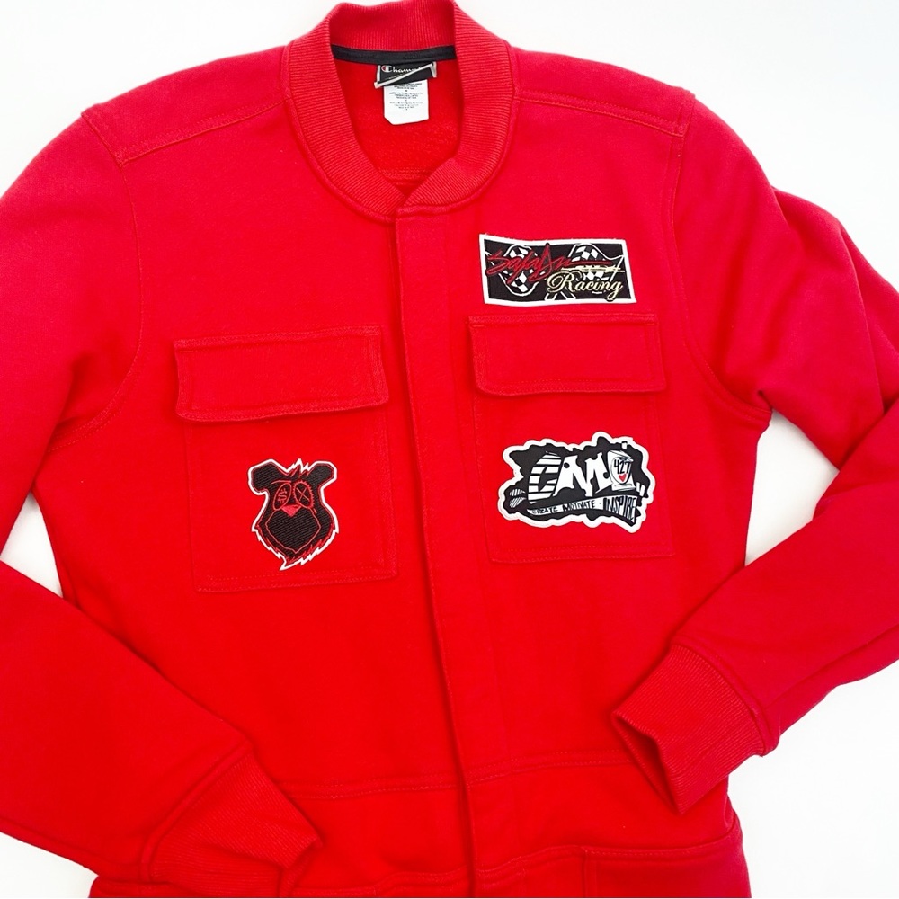 Champion X King Saladeen Moneybear Coverall Boiler Suit Jumpsuit Red Unisex - Picture 8 of 16